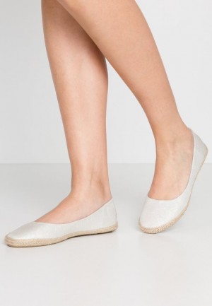 Anna Field Espadrilles Ballerina Dam Silver | IUN-543018