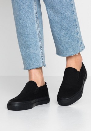 Anna Field Slip Ons Låga Skor Dam Svarta | ZEH-603479